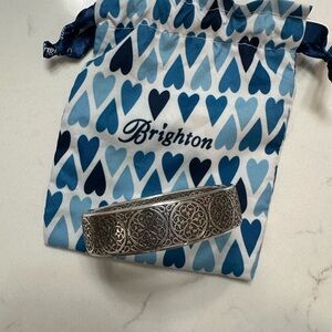 Brighton Silver Ferrara Hinged Bangle